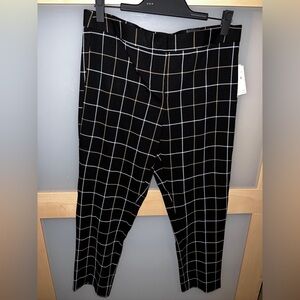NWT Size 12 black/tan plaid pants